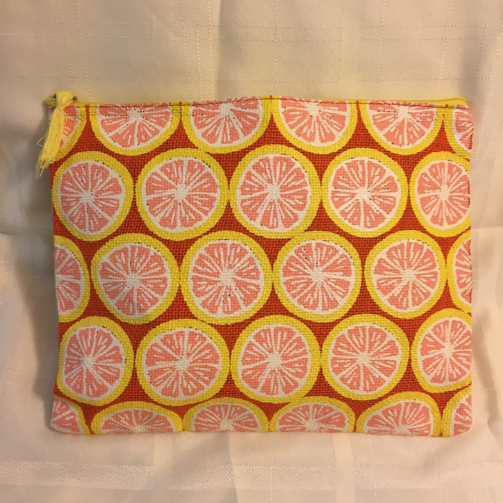 ☆ // mud pie orange clutch